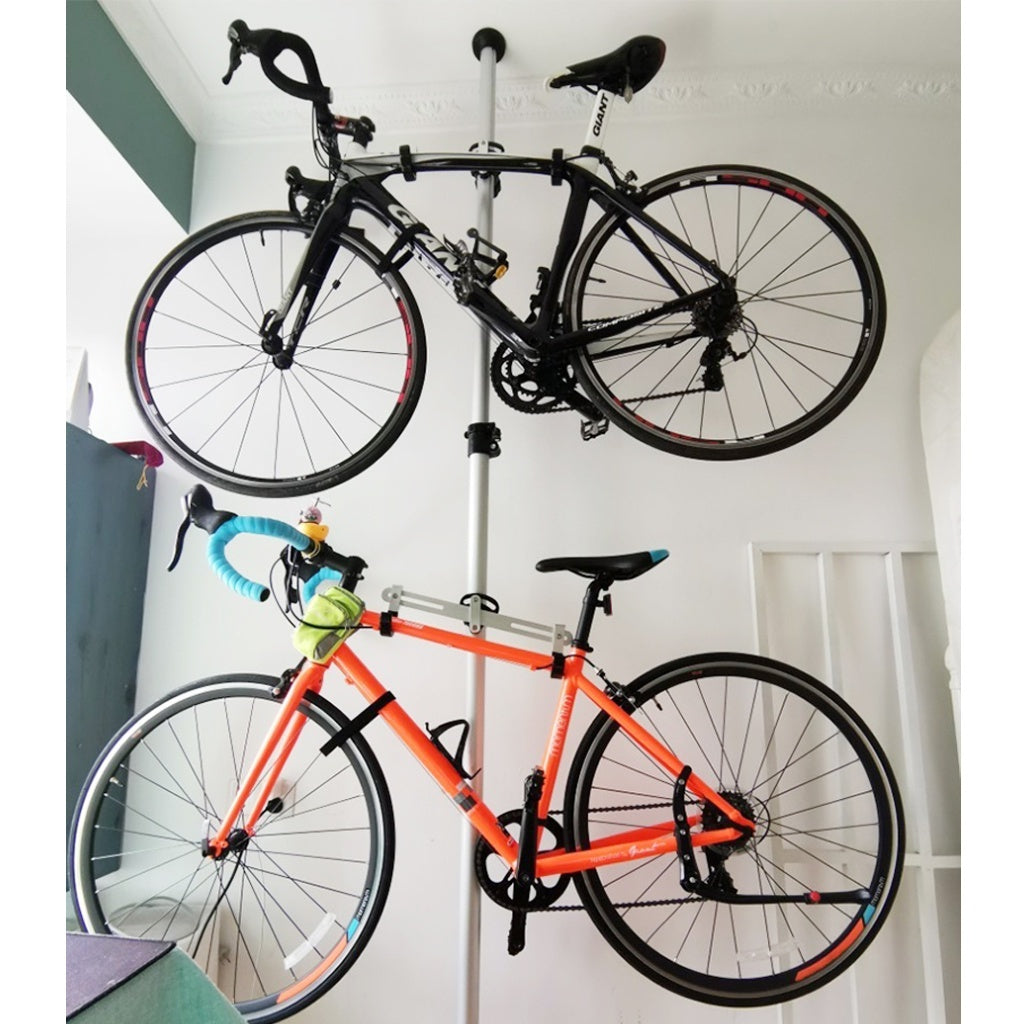 Bicycle Rack Hanger Triple Bike Stand Shelf Floor to Ceiling